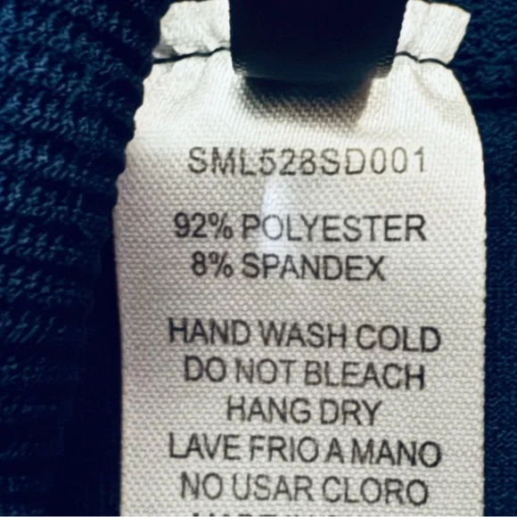 NWT Yelete Women's Navy Blue Seamless Leggings - One Size
 b8 - Picture 3 of 4